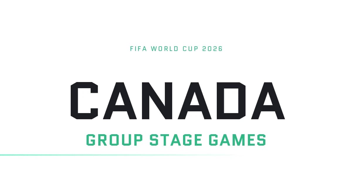 Canada's Group Stage Games